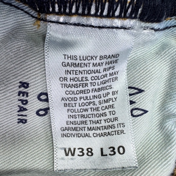 Lucky Brand 223 Straight Leg Jeans Dark Wash Mens 38 - Picture 8 of 15